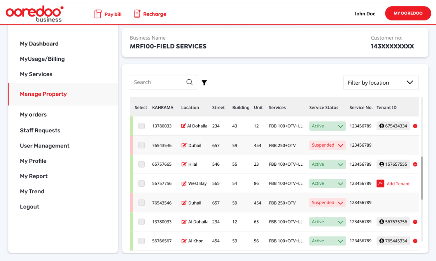 B2B2C Platform Screen